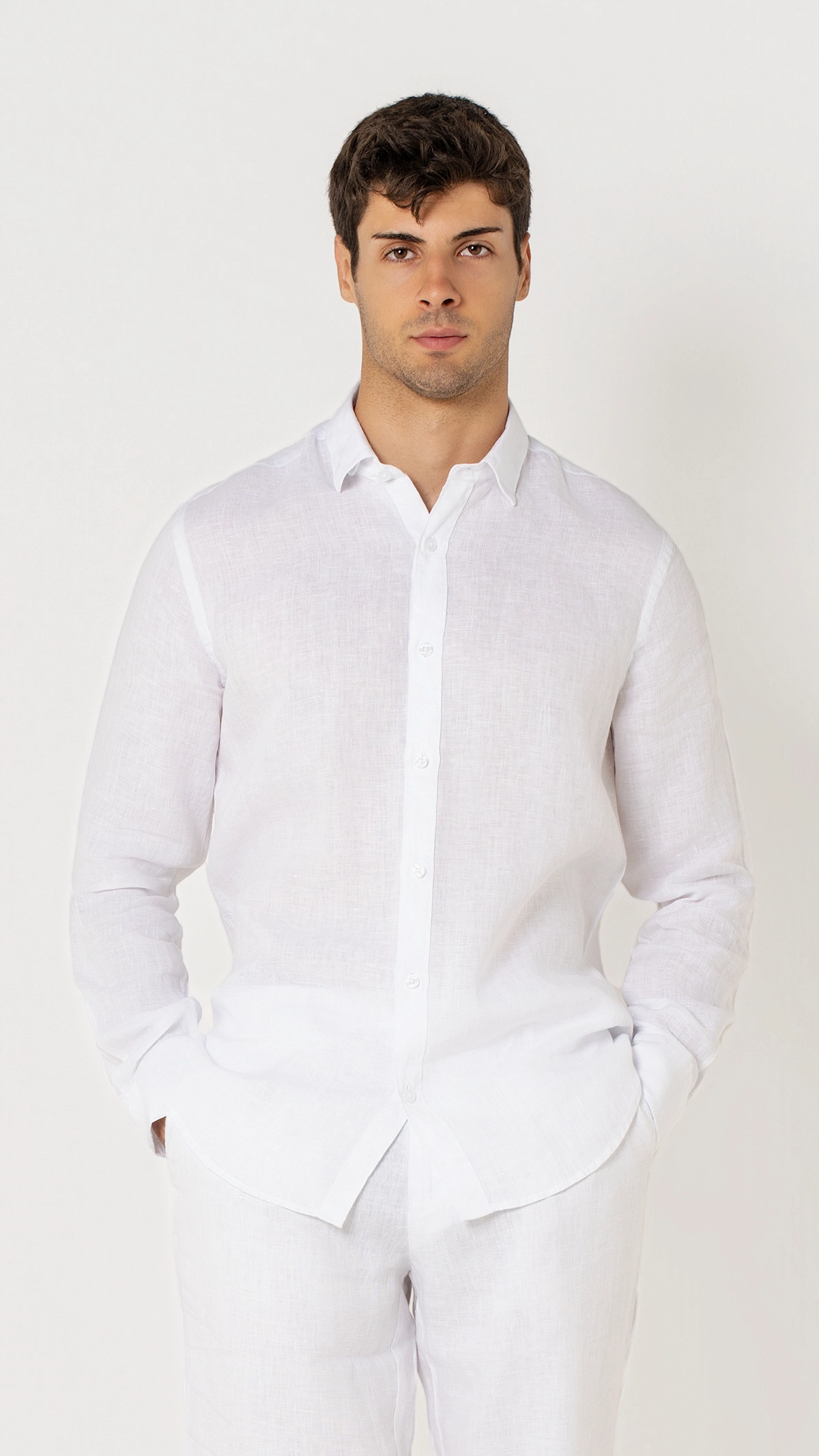 Regular Fit 100% Linen Shirt