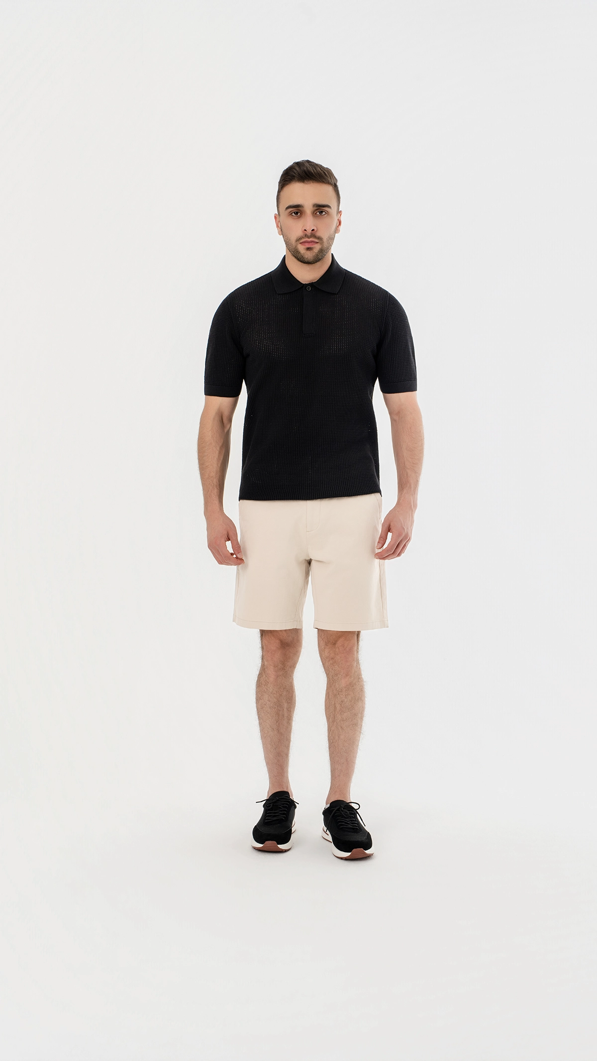 Cotton Blend Chino Short