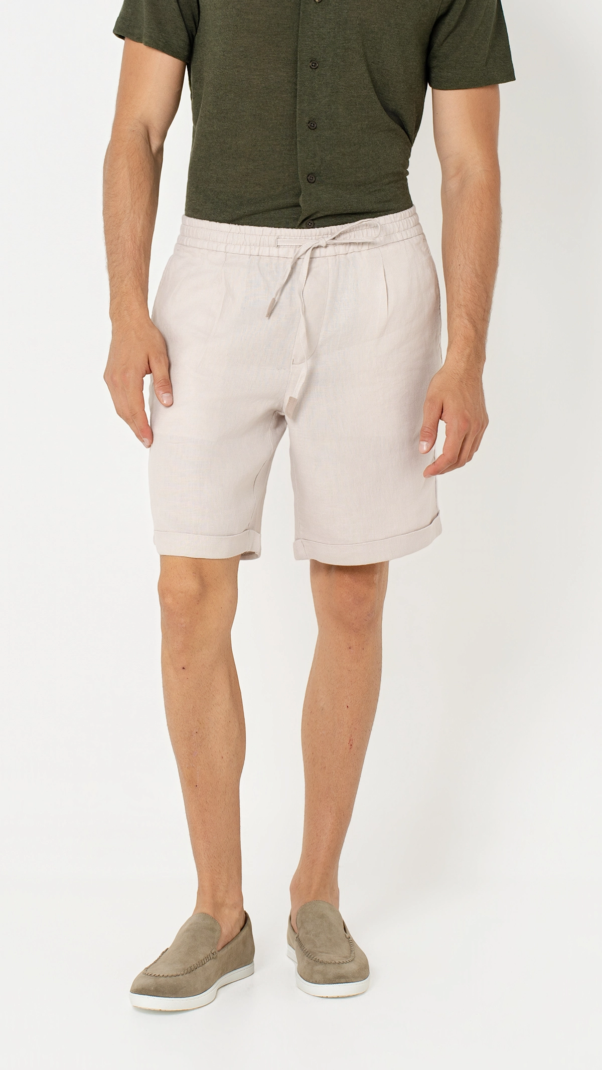 Comfort Fit 100%Linen Short…