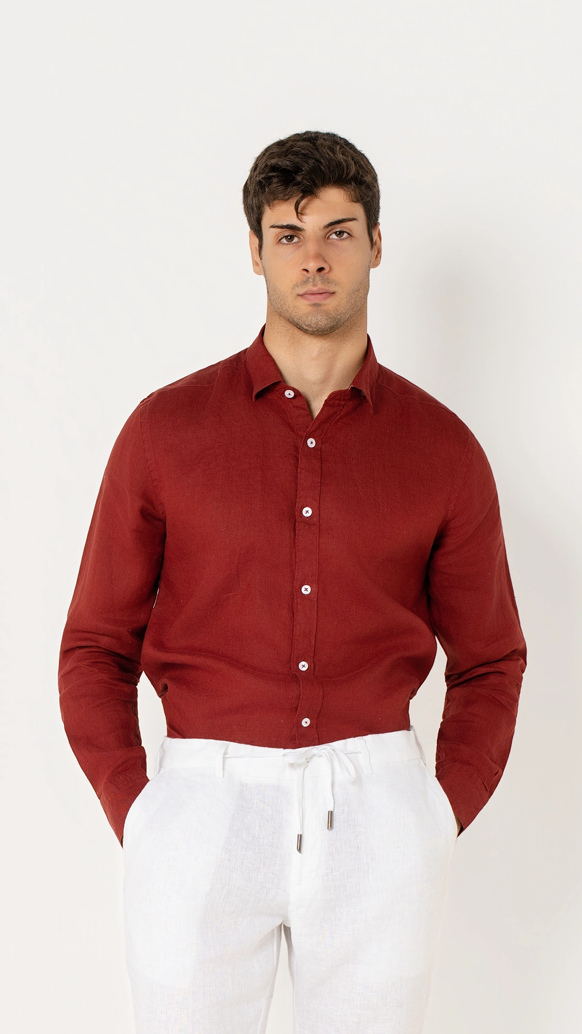 Regular Fit 100% Linen Shirt
