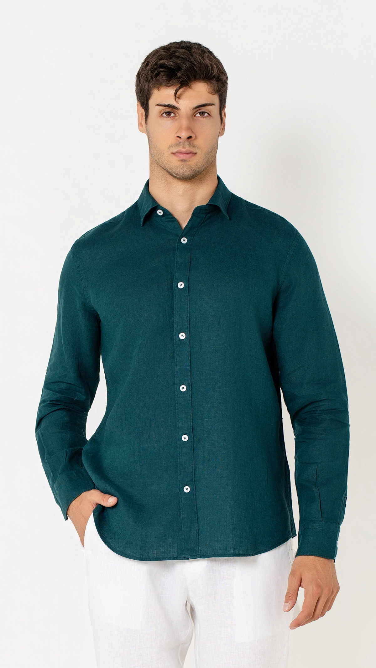 Regular Fit 100% Linen Shirt