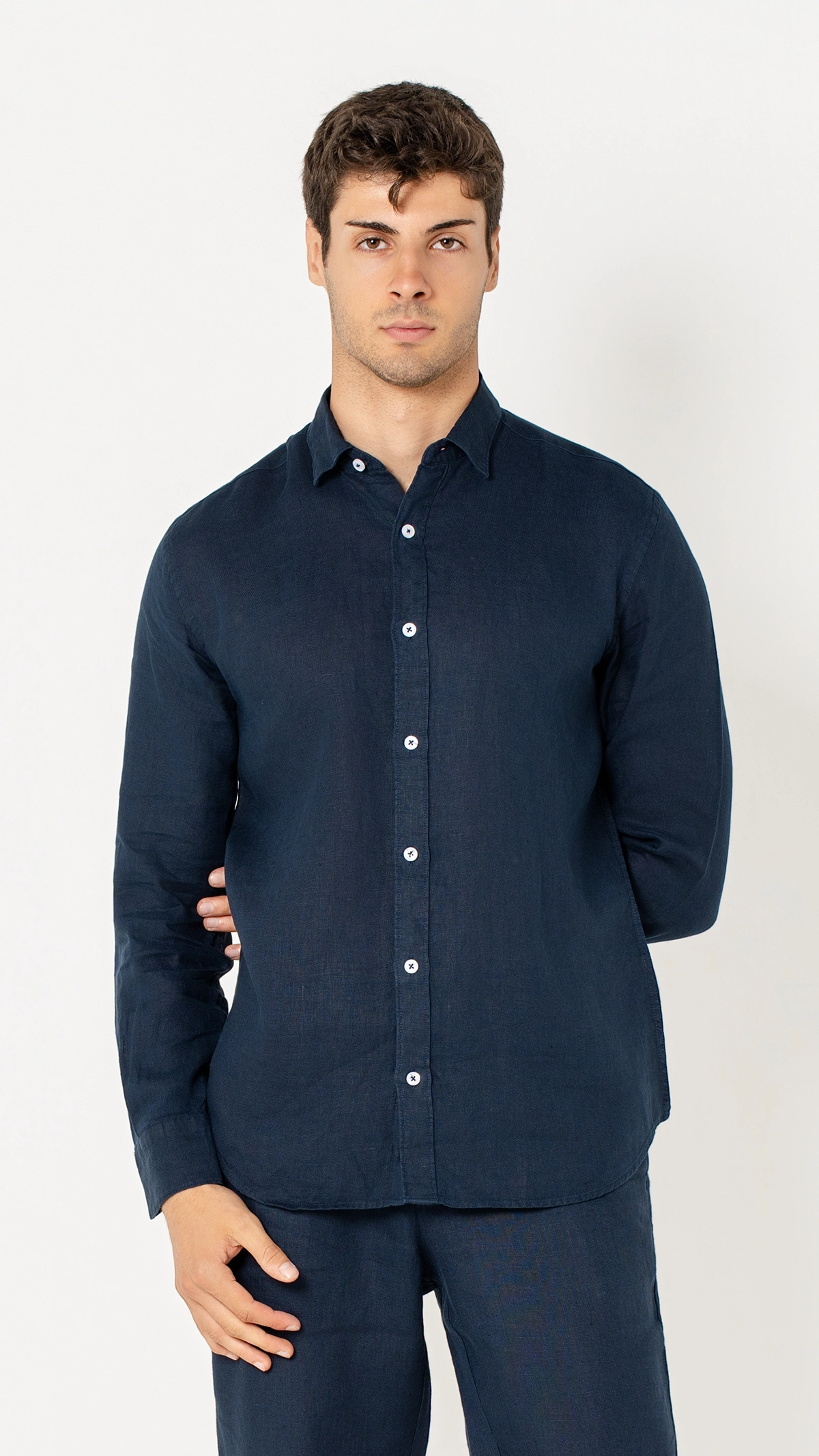 Regular Fit 100% Linen Shirt