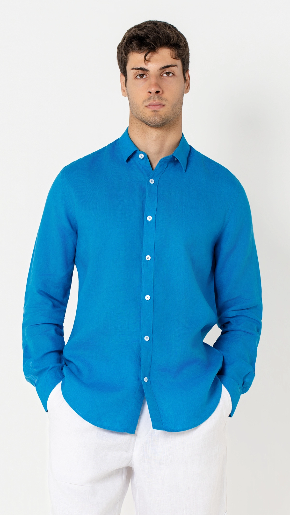 Regular Fit 100% Linen Shirt